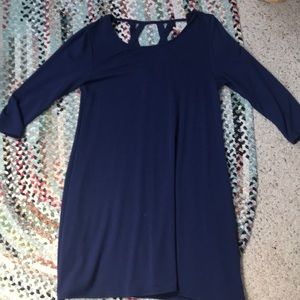Comfy but formal dress with strappy back